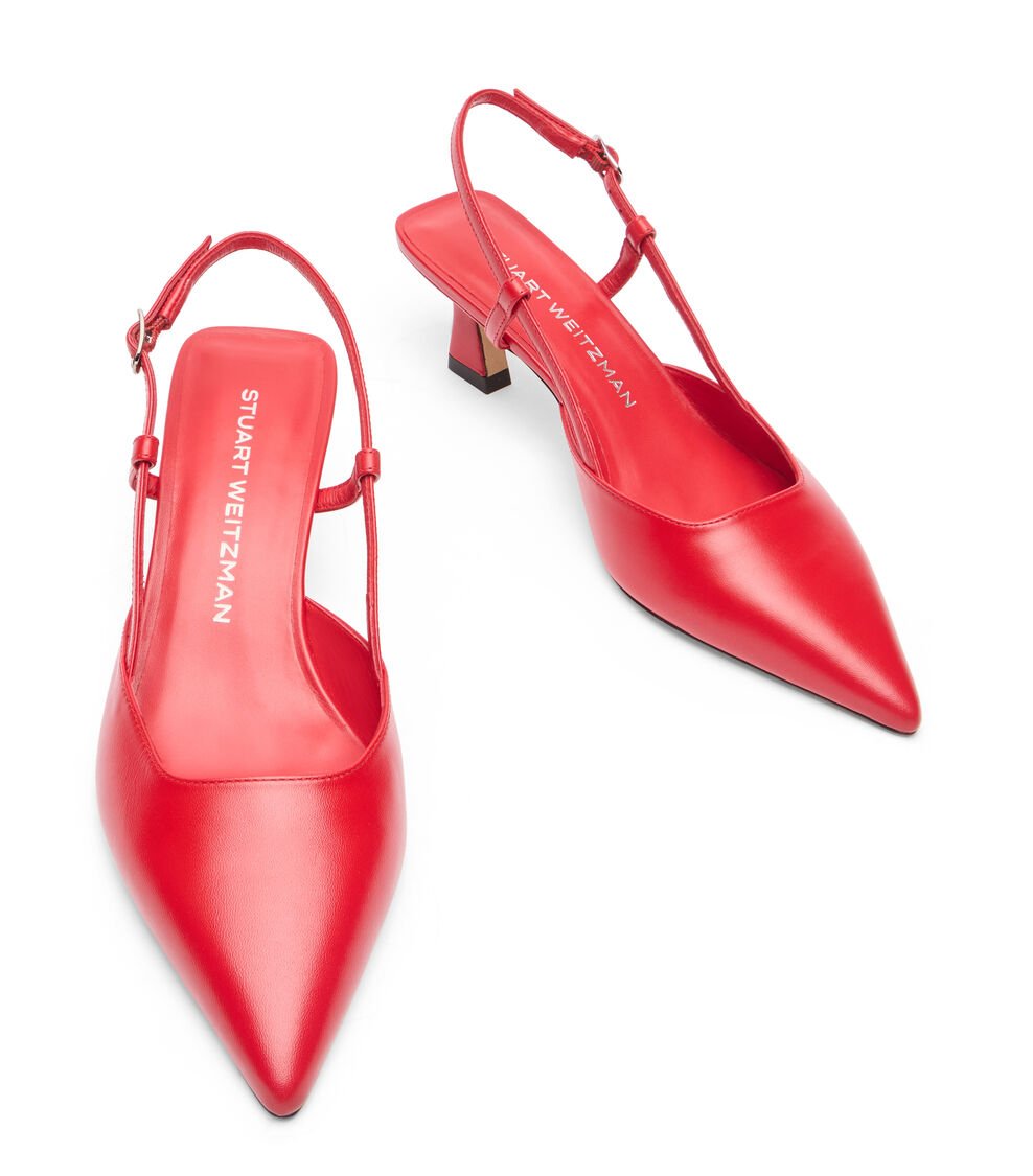 Stuart Weitzman VINNIE 50 SLINGBACK En CEREZA De Mujer | Stuart Weitzman®