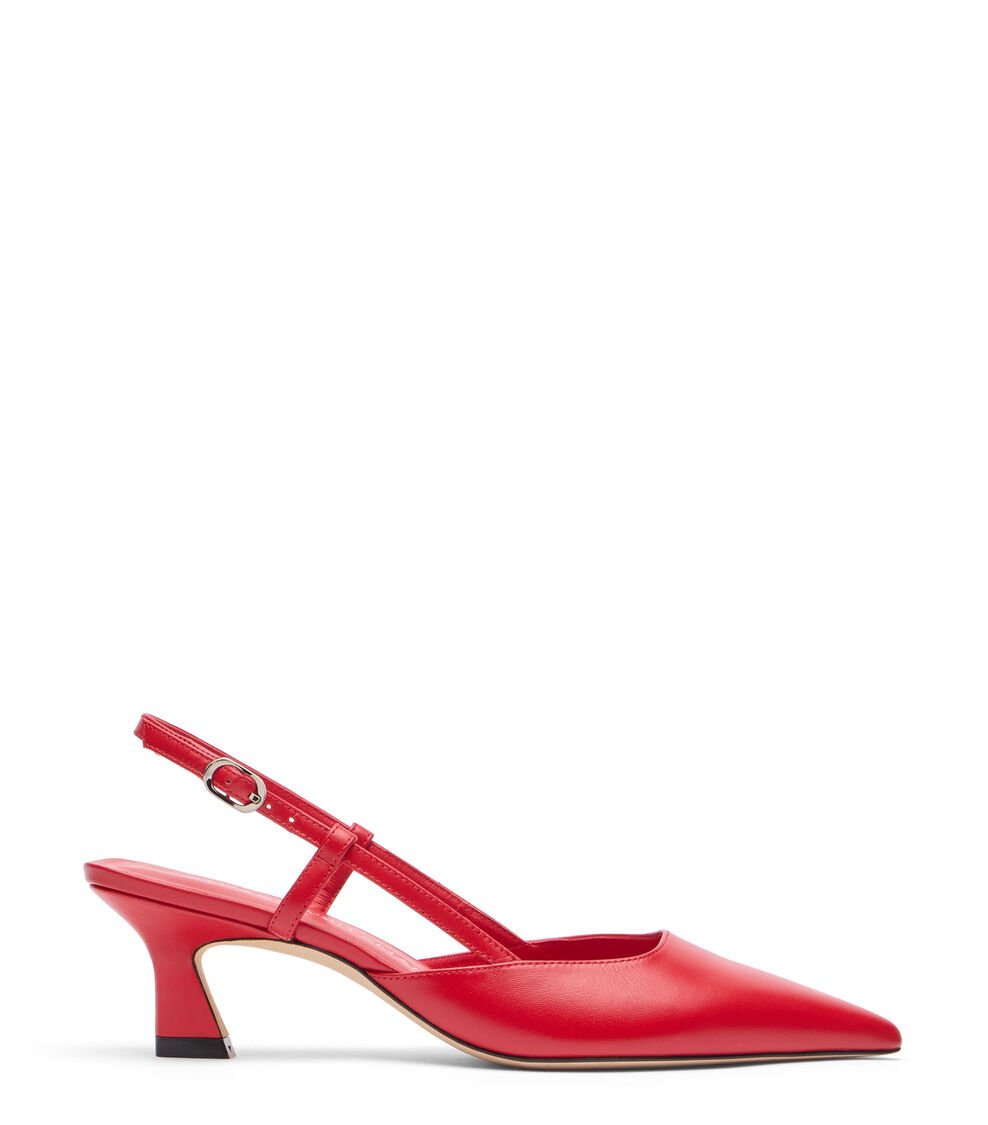 Stuart Weitzman VINNIE 50 SLINGBACK en CEREZA de Mujer | Stuart Weitzman®
