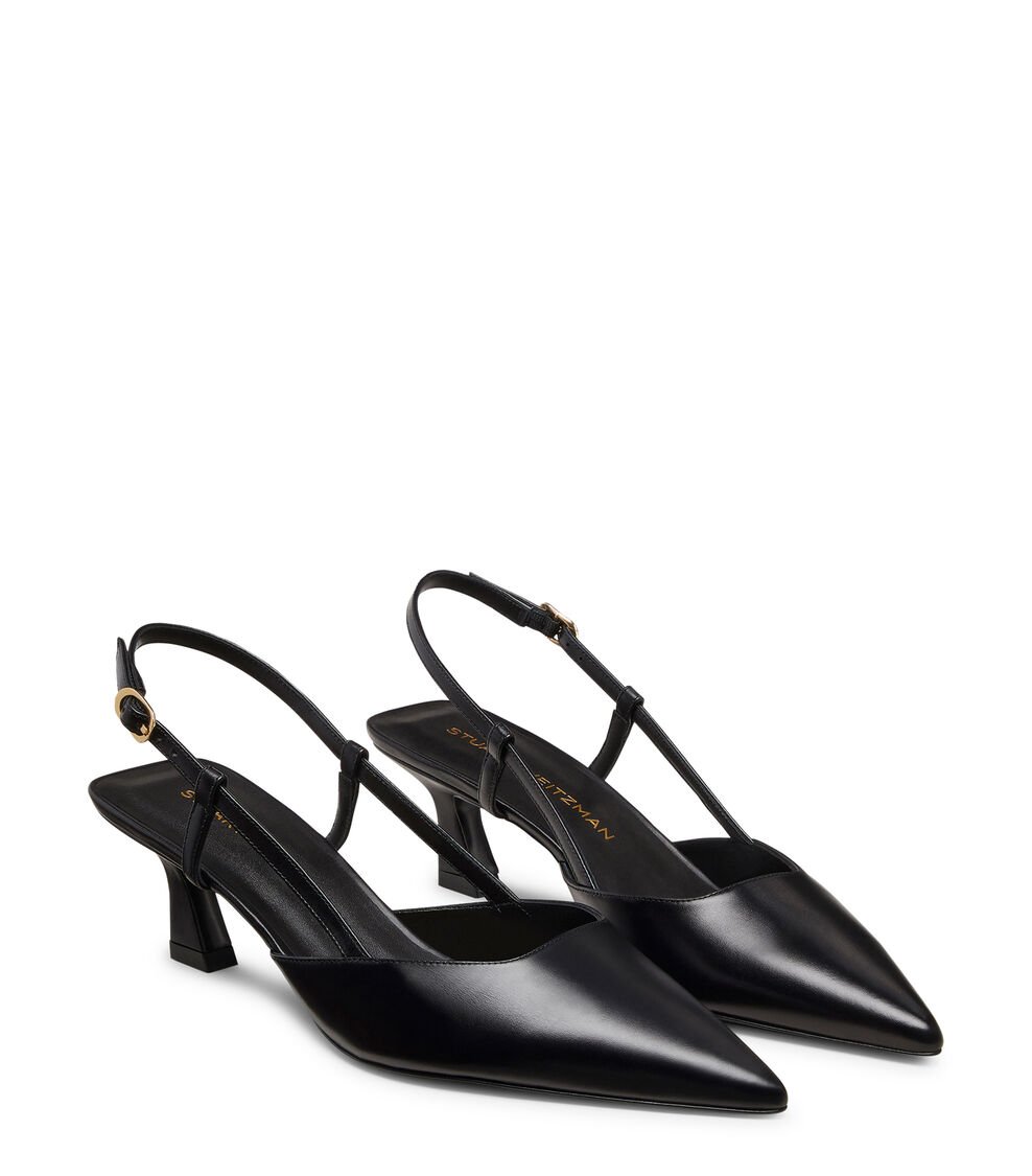 Stuart Weitzman VINNIE 50 SLINGBACK En NEGRO De Mujer | Stuart Weitzman®