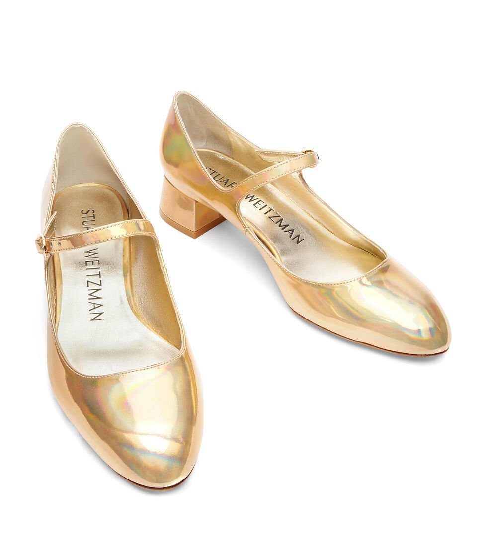 Stuart Weitzman VIVIENNE 35 MARY JANE En PLATINO De Mujer | Stuart Weitzman®