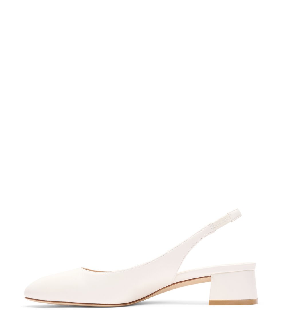 Stuart Weitzman VIVIENNE 35 SLINGBACK En CREMA De Mujer | Stuart Weitzman®