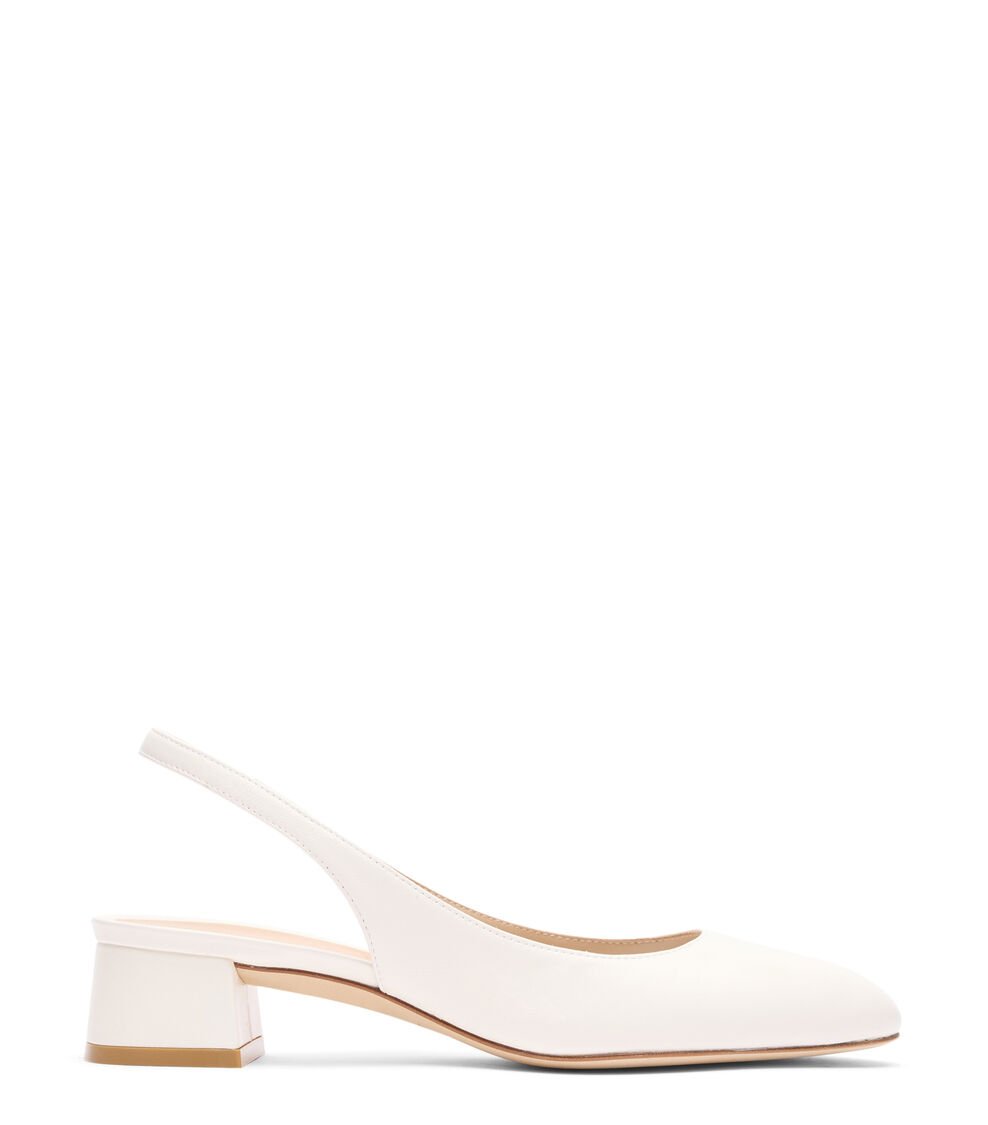 Stuart Weitzman VIVIENNE 35 SLINGBACK en CREMA de Mujer | Stuart Weitzman®