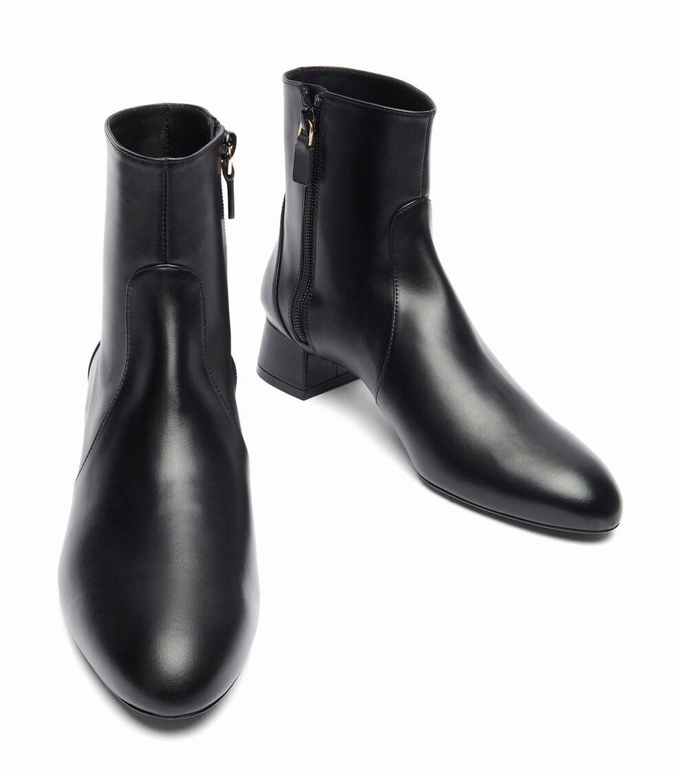 Stuart Weitzman VIVIENNE 35 ZIP BOOTIE En NEGRO De Mujer | Stuart Weitzman®