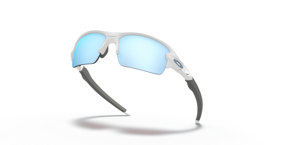 Oakley Gafas De Sol Flak® XS (Youth Fit) En Prizm Deep Water Polarized Polished White