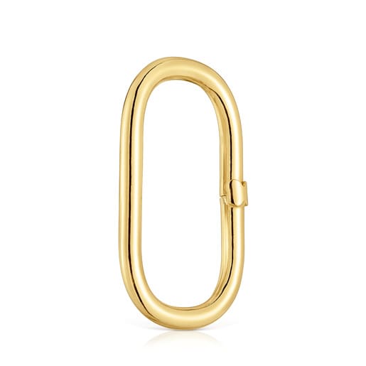 Tous Anilla extra grande con baño de oro 18 kt sobre plata Hold Oval