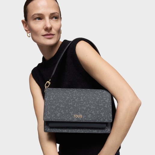 Tous Bandolera Mediana Audree Gris Oscuro Kaos Mini Lines