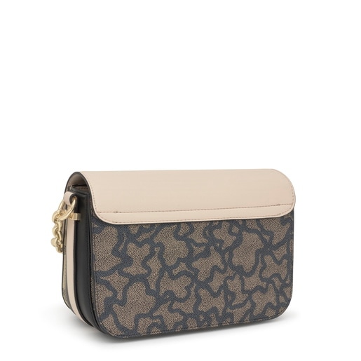 Tous Bandolera mediana Chain negra y beige Kaos Icon