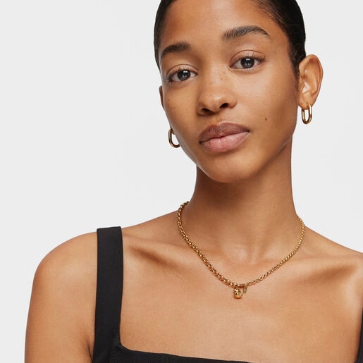 Tous Colgante Oso Pequeño Con Baño De Oro 18 Kt Sobre Plata Bold Bear