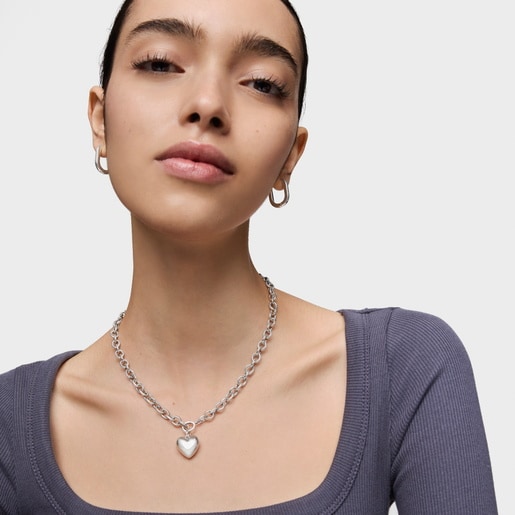 Tous Colgante Pequeño De Plata Motivo Corazón Garden Of Love