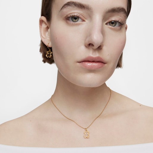 Tous Collar Con Baño De Oro 18 Kt Sobre Plata Galaxy