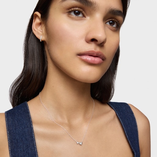 Tous Collar Corto De Plata Motivos Corazón Garden Of Love