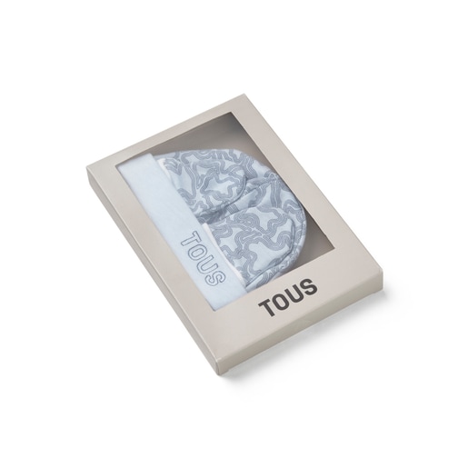 Tous Conjunto De Bebé Gorro Y Manoplas KaosP Celeste