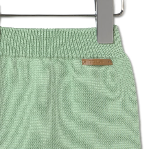 Tous Conjunto De Punto De Bebé Tricot A Rayas Verde