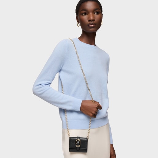 Tous Monedero Tarjetero Colgante Negro TOUS Buckles