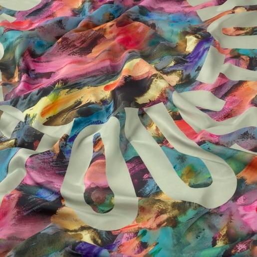 Tous Pañuelo cuadrado azul marino TOUS Summer Watercolor