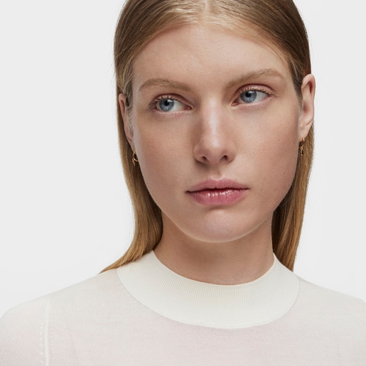 Tous Pendientes Con Baño De Oro 18 Kt Sobre Plata Cool Joy