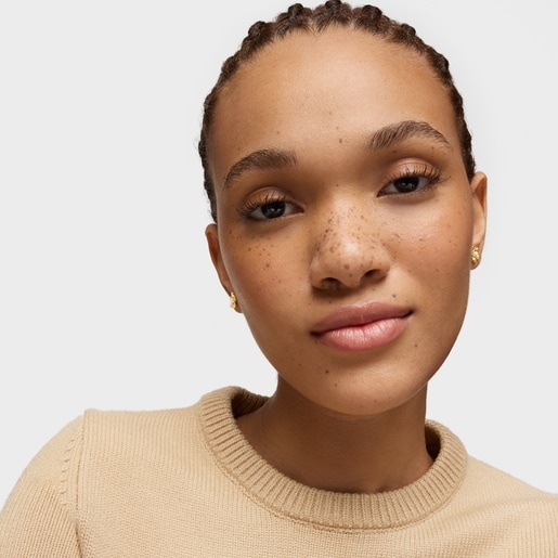 Tous Pendientes De Oro Y Perlas Cultivadas 10 Mm Daisy