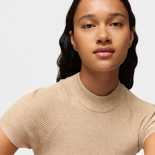 Tous Pendientes Oso Con Baño De Oro 18 Kt Sobre Plata Y ónix 6 Mm Icon Color