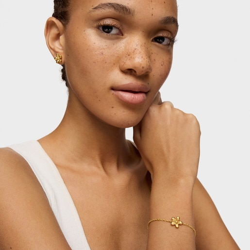 Tous Pulsera Cadena Con Baño De Oro De 18 kt Sobre Plata Daisy
