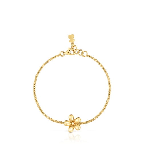 Tous Pulsera cadena con baño de oro de 18 kt sobre plata Daisy