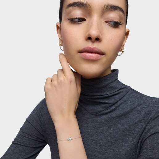 Tous Pulsera Cadena De Plata Motivo Corazón Garden Of Love