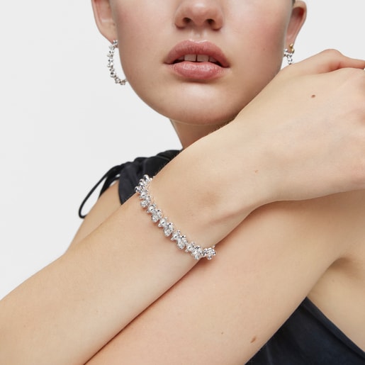 Tous Pulsera Cadena De Plata Motivos Oso Grande Bold Bear