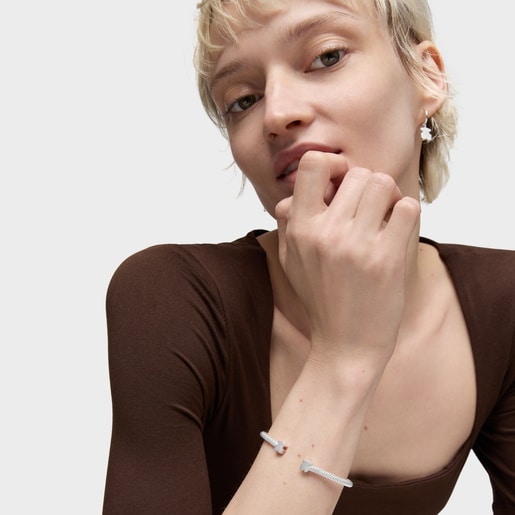 Tous Pulsera Esclava De Plata Motivos Oso 7 Mm Icon Mesh