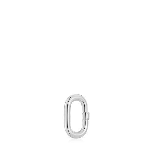 Tous Anilla pequeña de plata Hold Oval