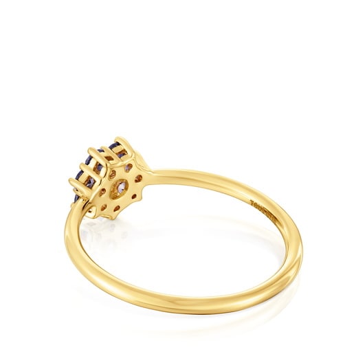 Tous Anillo De Oro Y Gemas Daisy