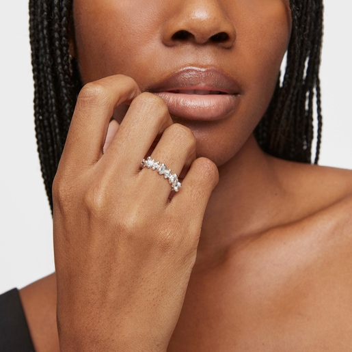 Tous Anillo Mediano De Plata Motivos Oso Bold Bear