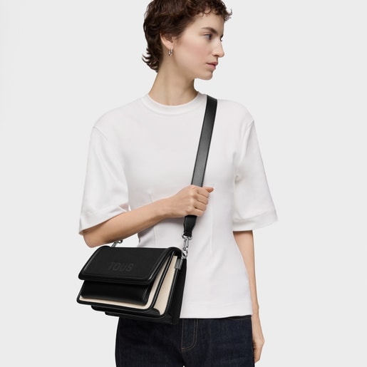 Tous Bandolera Mediana Negra Audree Canvas