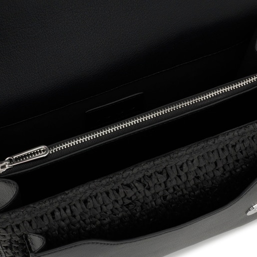 Tous Bandolera Mediana Negro Audree Rafia