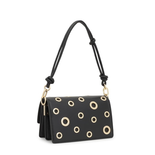 Tous Bandolera pequeña negra Audree Eyelets