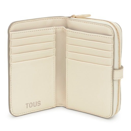 Tous Billetera Beige TOUS Buckles Silhouette