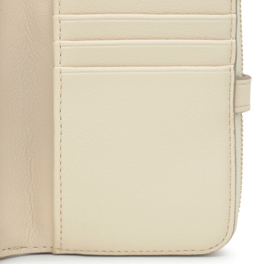 Tous Billetera Beige TOUS Buckles Silhouette