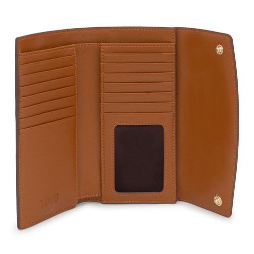 Tous Billetera Grande Pocket Camel TOUS Bloom