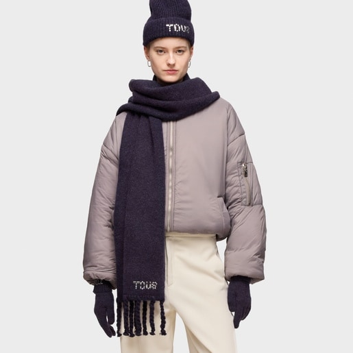 Tous Bufanda Azul Marino TOUS Crystal