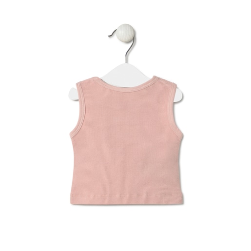 Tous Camiseta sin mangas de bebé Classic rosa