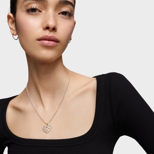 Tous Colgante Corazón Bicolor Medallions