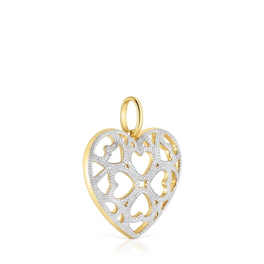 Tous Colgante corazón bicolor Medallions