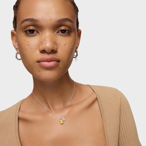 Tous Collar Corto Bicolor Con Motivos Sweet Dolls