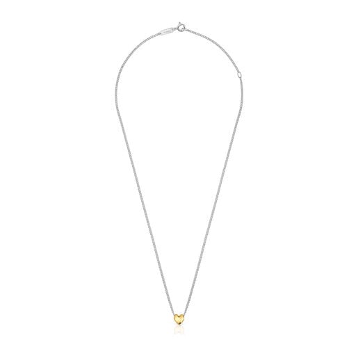 Tous Collar corto corazón bicolor My Other Half