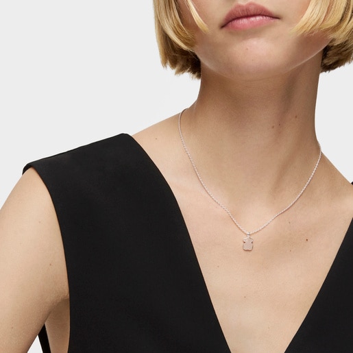 Tous Collar De Plata Con Quars New Color