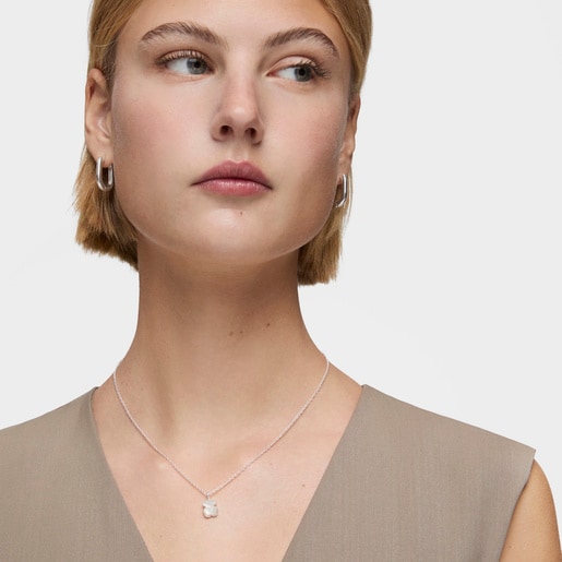 Tous Collar De Plata Y Nácar Facetado TOUS Color