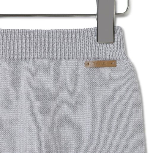 Tous Conjunto De Punto De Bebé Tricot A Rayas Gris