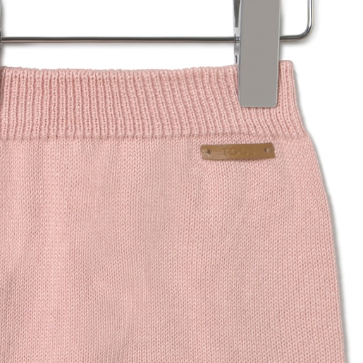 Tous Conjunto De Punto De Bebé Tricot A Rayas Rosa