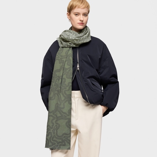 Tous Foulard Caqui Kaos Mini Lines