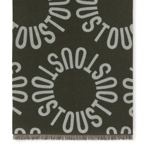 Tous Foulard caqui TOUS Round Logo