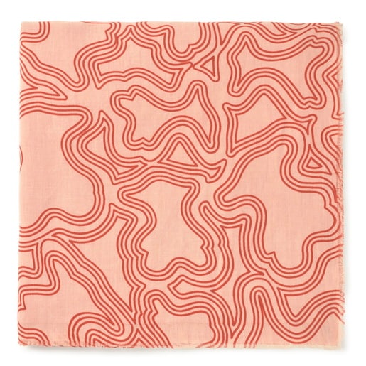 Tous Foulard Naranja Kaos Mini Lines