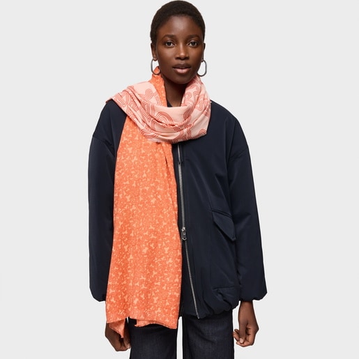 Tous Foulard Naranja Kaos Mini Lines